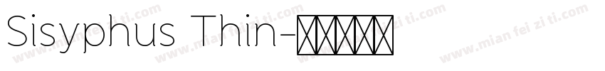 Sisyphus Thin字体转换